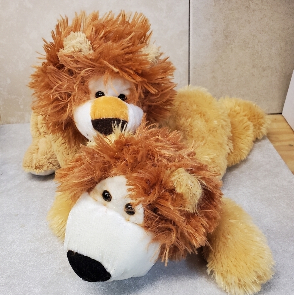 🦁🦁 Set of 2 lions stuffed animals